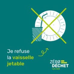 Geste zéro déchet je refuse la vaisselle jetable